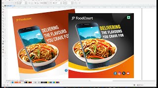 How to Create Social Media Banner Design Premium Design in Restaurant [upl. by Islek842]