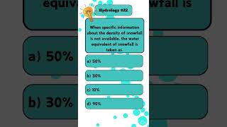 Hydrology PYQ hydrology mcq civilengineering civilengineergirl56 👍 [upl. by Natka]