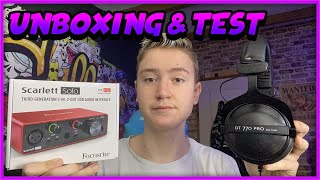 UNBOXING amp TEST DU CASQUE DT 770 PRO 250 OHM AVEC UNE FOCUSRITE SOLO  il est incroyable [upl. by Solram529]