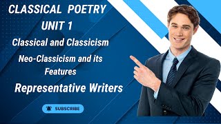 What is Classical Classicism and NeoClassicism in English Poetry [upl. by Gayel952]