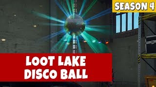 Fortnite Dance With Others to Raise Disco Ball Near Loot Lake  Season 4 Week 5 Challenges [upl. by Thoma]