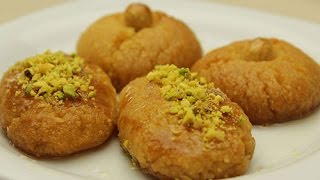 Moist Semolina Cookies  Turkish Shekerpare Dessert Recipe [upl. by Anolla]