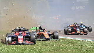 Formula 2 2024 Crash Compilation part 1  Motorsport Crash Compilation [upl. by Shaefer]