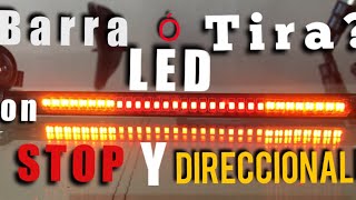 TIRA LED CON DIRECCIONALES Y STOP UNBOXING PARA MOTOCICLETAS Accesorios para moto 2019 [upl. by Benilda]