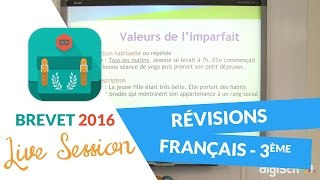 Brevet 2016  Révisions de Français en live avec digiSchool replay 13062016 [upl. by Aleunamme]