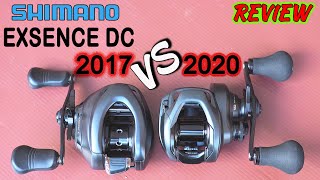 Shimano EXSENCE DC 2017 VS EXSENCE DC 2020 shimanoreels [upl. by Ettenauq]