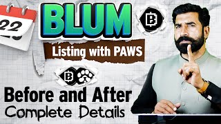 Blum Listing with Paws  Blum Airdrop  Blum Coin Update  Crypto Mining Bot News Update  Albarizon [upl. by Zadoc]