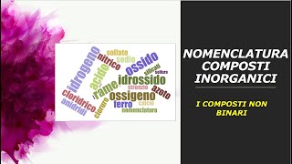 Nomenclatura composti ternari [upl. by Laenej]