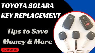 Toyota Solara Key Replacement  How to Get a New Key Tips to Save Money Costs Keys amp More [upl. by Entirb]