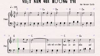 VIỆT NAM QUÊ HƯƠNG TÔI  SHEET PIANO [upl. by Ise278]