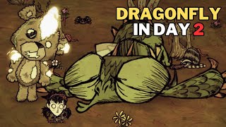 How to rush Dragonfly day 2 as New Willow Unseeded  Dont Starve Together  BETA [upl. by Midis]