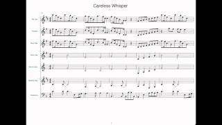 Careless Whisper  Sheet Music for Jazz Band [upl. by Ryter]