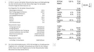 Fachabitur Bayern BWR 2019 Teil 2 Voll und Teilkostenrechnung [upl. by Behre428]