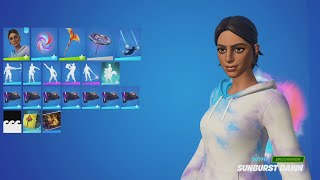 SUNBURST DAWN Skin Showcase in Fortnite [upl. by Celinda]