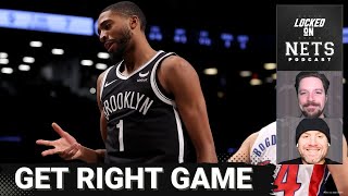 Mikal Bridges Nets get right with easy win over Pistons [upl. by Adnahsat]