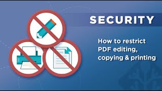 How to restrict PDF editing copying amp printing permanently without passwords using PDF DRM [upl. by Gwenore]