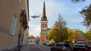 Walking in Västerås Sweden  City Tour Cathedral and Tunnel Disco [upl. by Shetrit]