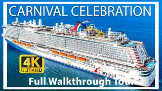 Carnival Celebration  Full Walkthrough Cruise Ship Tour 2024  Roller Coaster amp Water Park   2024 [upl. by Juley]