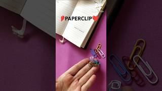 DIY PAPER CLIP📎 BOOK MARK‼️easy DIY paper clip rings❣️📎 busymomcraft [upl. by Loretta]