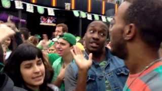 Savannah St Patricks Day party in City Market Pt 2 [upl. by Ellinehc]