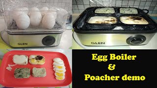 Egg Boiler amp Poacher Demo  How to use Egg Boiler  Unboxing Glen Egg Boiler  తెలుగు Tv [upl. by Ythomit]