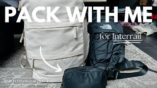 backpacking europe  pack with me for interrail [upl. by Scheers]