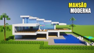 Minecraft Tutorial  Mansão Moderna Hacker Building a Modern Mansion [upl. by Asnerek]