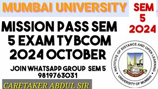 join Whatsapp 🔥2024October TYBCOM SEM5 amp HOW TO CLEAR EXAM FA CA ECO TAX COM EXPORT ARK sir [upl. by Ttennej]