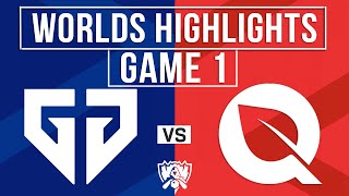 GEN vs FLY Highlights Game 1  Worlds 2024 Quarterfinals  GenG vs FlyQuest [upl. by Nylarat]