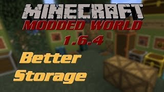 Minecraft Mod  Better storage 164  Présentation FR [upl. by Atinauq]