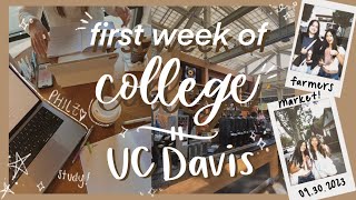 first week of college vlog  UC Davis [upl. by Adikram]