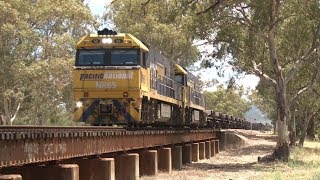 Pacific National Steel Trains of Australia  201718 [upl. by Aley982]