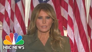 Watch Melania Trump’s Full Speech At The 2020 RNC  NBC News [upl. by Ielak]