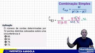 COMBINAÇÃO SIMPLES  ANÁLISE COMBINATÓRIA 03 [upl. by Elamrej]