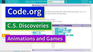 Codeorg Lesson 44 Shapes and Parameters  Tutorial with Answers  Unit 3 CS Discoveries [upl. by Federica]