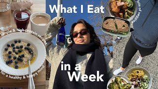 what I EAT in a busy week in NYC  high protein amp simple recipes [upl. by Virgy356]