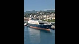 MS Napoli in port of Bastia ship corsica ferries [upl. by Letnwahs149]