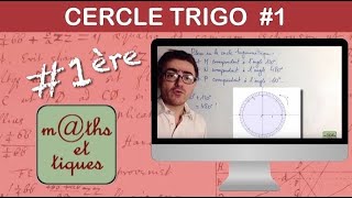 Placer un point sur le cercle trigonométrique en degré  Première [upl. by Aiekahs]