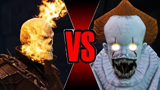 Ghost Rider VS Pennywise IT  Ultimate Battle GTA 5 [upl. by Esilrac]