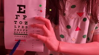 ASMR eye exam exotropia test [upl. by Adnilak666]