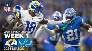 Los Angeles Rams vs Detroit Lions Game Highlights  NFL 2024 Season [upl. by Valentijn747]