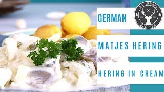 Matjes Herring in Cream Sauce ✪ MyGermanRecipes [upl. by Annoif]