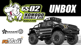 Gmade GS02 KOMODO 110 4WD Double Cab TS Truck RTR Car Kit EP Unbox GM57005 [upl. by Lilhak341]