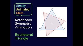 Rotational Symmetry Animation Equilateral Triangle [upl. by Sidoney]