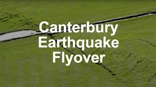 Canterbury Earthquake  first flyover of fault trace [upl. by Abbe]