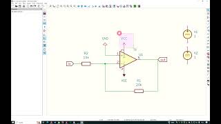 ngspice in KiCad 8 inverting amplifier with generic opamp [upl. by Sitoeht355]