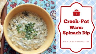 CrockPot Warm Spinach Dip Recipe [upl. by Nageam]