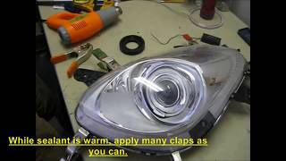 How to retrofit Pontiac Solstice headlights with FX35 xenon projectors Part 2 of 2 [upl. by Animar915]