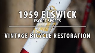 1959 Elswick Escort Sports  Vintage Bicycle Restoration  My Eroica Ride [upl. by Lessirg950]