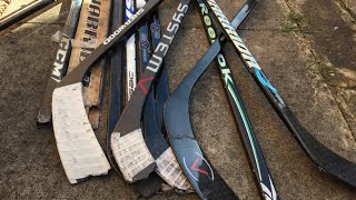 What to do with broken hockey sticks  Improve stickhandling [upl. by Llemhar]